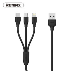 KABEL USB REMAX 3w1 RC-109th SCHWARZ