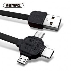 KABEL USB REMAX RC-066th 3w1 SCHWARZ